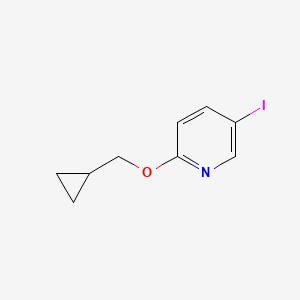 molecular formula C9H10INO B1519494 2-(环丙基甲氧基)-5-碘吡啶 CAS No. 902837-53-0