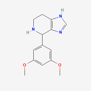 molecular formula C14H17N3O2 B1519497 4-(3,5-dimethoxyphenyl)-4,5,6,7-tetrahydro-3H-imidazo[4,5-c]pyridine CAS No. 1010911-58-6