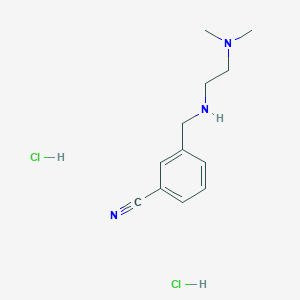 molecular formula C12H19Cl2N3 B1519515 3-({[2-(二甲基氨基)乙基]氨基}甲基)苯甲腈二盐酸盐 CAS No. 1221726-21-1