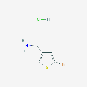 molecular formula C5H7BrClNS B1519528 (5-溴噻吩-3-基)甲胺盐酸盐 CAS No. 1235439-93-6