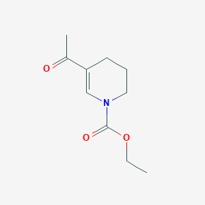 molecular formula C10H15NO3 B1519530 5-乙酰基-1,2,3,4-四氢吡啶-1-羧酸乙酯 CAS No. 1221723-23-4