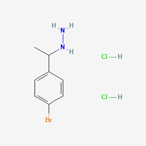 molecular formula C8H13BrCl2N2 B1519537 [1-(4-Bromophenyl)ethyl]hydrazine dihydrochloride CAS No. 1235440-27-3