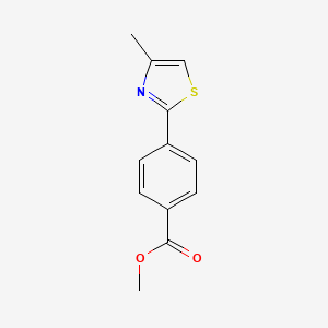 molecular formula C12H11NO2S B1519538 4-(4-甲基-1,3-噻唑-2-基)苯甲酸甲酯 CAS No. 100063-18-1