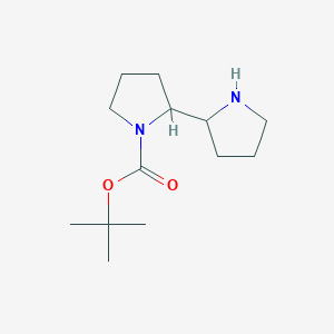 molecular formula C13H24N2O2 B1519546 Tert-butyl 2-(pyrrolidin-2-yl)pyrrolidine-1-carboxylate CAS No. 1221722-38-8