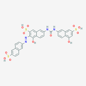 4-Hydroxy-7-((((5-hydroxy-7-sulfo-2-naphthalenyl)amino)carbonyl)amino)-3-(2-(6-sulfo-2-naphthalenyl)diazenyl)-2-naphthalenesulfonic acid