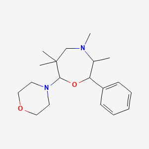 3,4,6,6-Tetramethyl-7-(4-morpholinyl)-2-phenyl-1,4-oxazepane