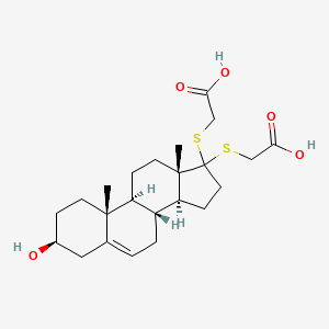 3beta-Hydroxyandrost-5-en-17-one bis(carboxymethyl)mercaptole