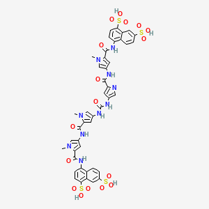 1,7-Naphthalenedisulfonic acid, 4,4'-(carbonylbis(imino(1-methyl-1H-pyrrole-4,2-diyl)carbonylimino(1-methyl-1H-pyrrole-4,2-diyl)carbonylimino))bis-