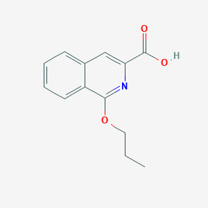 molecular formula C13H13NO3 B1519563 1-Propoxyisoquinoline-3-carboxylic acid CAS No. 1094509-81-5