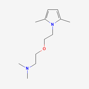 molecular formula C12H22N2O B15195637 Pyrrole, 1-(2-(2-(dimethylamino)ethoxy)ethyl)-2,5-dimethyl- CAS No. 102367-02-2