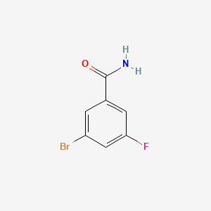 molecular formula C7H5BrFNO B1519566 3-Bromo-5-fluorobenzamide CAS No. 933585-20-7