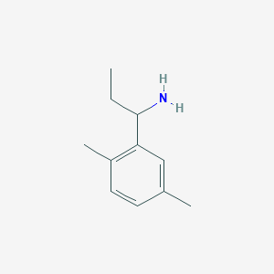 molecular formula C11H17N B1519573 1-(2,5-Dimethylphenyl)propan-1-amine CAS No. 1032225-94-7