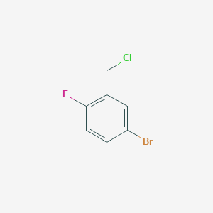molecular formula C7H5BrClF B1519583 4-Bromo-2-(chloromethyl)-1-fluorobenzene CAS No. 1020992-68-0