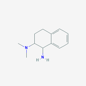B1519585 2-N,2-N-dimethyl-1,2,3,4-tetrahydronaphthalene-1,2-diamine CAS No. 1042797-88-5