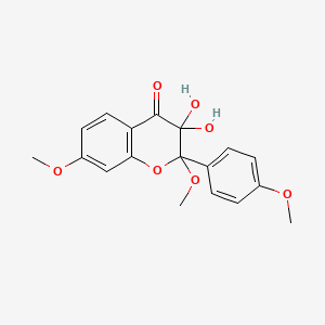 3,3-Dihydroxy-2,7-dimethoxy-2-(4-methoxyphenyl)-2,3-dihydro-4H-chromen-4-one