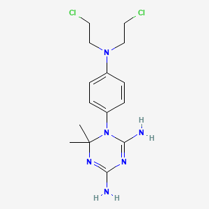 1,3,5-Triazine-2,4-diamine, 1-(4-(bis(2-chloroethyl)amino)phenyl)-1,6-dihydro-6,6-dimethyl-