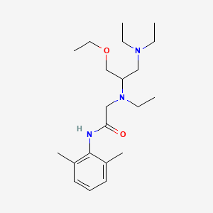 2-((2-(Diethylamino)-1-(ethoxymethyl)ethyl)(ethyl)amino)-N-(2,6-dimethylphenyl)acetamide