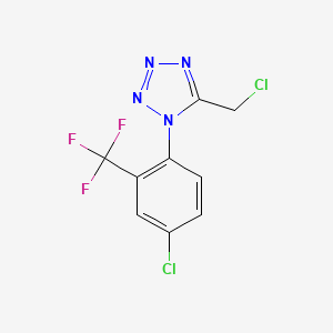molecular formula C9H5Cl2F3N4 B1519588 1-[4-氯-2-(三氟甲基)苯基]-5-(氯甲基)-1H-1,2,3,4-四唑 CAS No. 1094642-43-9