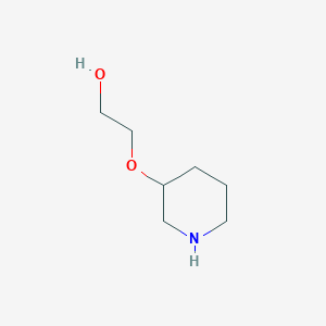 molecular formula C7H15NO2 B1519591 2-(Piperidin-3-yloxy)ethan-1-ol CAS No. 1020971-19-0