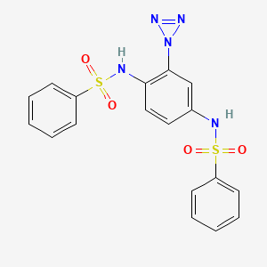 N-(4-((Phenylsulfonyl)amino)-2-(1H-triaziren-1-yl)phenyl)benzenesulfonamide