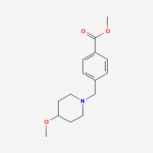 molecular formula C15H21NO3 B1519597 4-[(4-甲氧基哌啶-1-基)甲基]苯甲酸甲酯 CAS No. 1096353-39-7