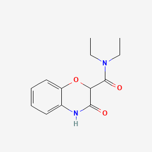 3,4-Dihydro-N,N-diethyl-3-oxo-2H-1,4-benzoxazine-2-carboxamide