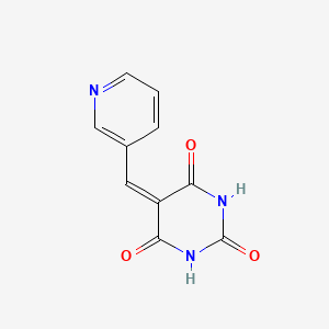 molecular formula C10H7N3O3 B15195978 5-(3-Pyridinylmethylene)-2,4,6(1H,3H,5H)-pyrimidinetrione CAS No. 6952-82-5