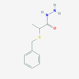 molecular formula C10H14N2OS B1519599 2-(Benzylthio)propanohydrazide CAS No. 1002865-38-4