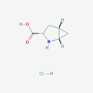 molecular formula C6H10ClNO2 B1519605 盐酸(1S,3S,5S)-2-氮杂双环[3.1.0]己烷-3-羧酸 CAS No. 1807937-74-1