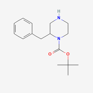 molecular formula C16H24N2O2 B1519612 Tert-butyl 2-benzylpiperazine-1-carboxylate CAS No. 481038-63-5