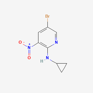molecular formula C8H8BrN3O2 B1519618 5-Bromo-N-cyclopropyl-3-nitropyridin-2-amine CAS No. 1010422-24-8