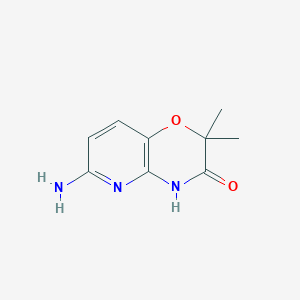 molecular formula C9H11N3O2 B1519619 6-amino-2,2-dimethyl-2H-pyrido[3,2-b][1,4]oxazin-3(4H)-one CAS No. 1002726-62-6