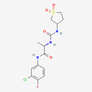 molecular formula C14H17ClFN3O4S B1519621 C14H17ClFN3O4S CAS No. 1212437-54-1