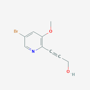 molecular formula C9H8BrNO2 B1519633 3-(5-溴-3-甲氧基吡啶-2-基)丙-2-炔-1-醇 CAS No. 1087659-22-0