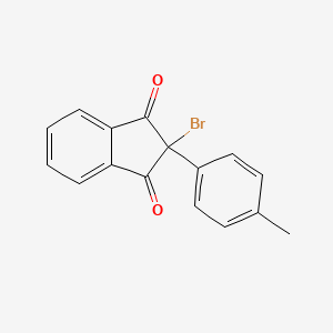 1H-Indene-1,3(2H)-dione, 2-bromo-2-(4-methylphenyl)-