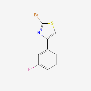 molecular formula C9H5BrFNS B1519639 2-溴-4-(3-氟苯基)噻唑 CAS No. 886367-85-7