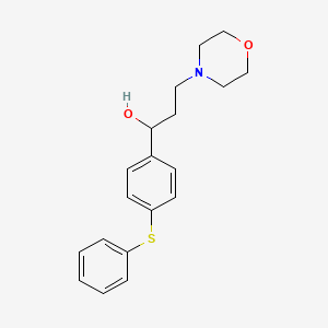 3-(4-Morpholinyl)-1-(4-(phenylthio)phenyl)-1-propanol