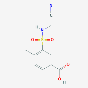 molecular formula C10H10N2O4S B1519642 3-[(Cyanomethyl)sulfamoyl]-4-methylbenzoic acid CAS No. 1051333-34-6