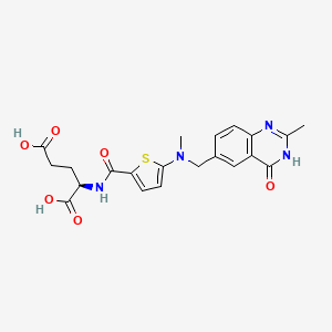 2-({5-[Methyl-(2-methyl-4-oxo-3,4-dihydro-quinazolin-6-ylmethyl)-amino]-thiophene-2-carbonyl}-amino)-pentanedioic acid