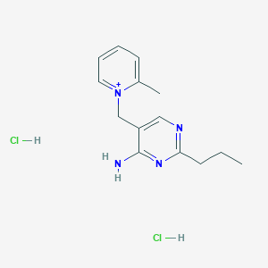 5-[(2-Methylpyridin-1-ium-1-yl)methyl]-2-propylpyrimidin-4-amine;dihydrochloride