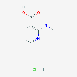 molecular formula C8H11ClN2O2 B1519652 2-(二甲氨基)吡啶-3-甲酸盐酸盐 CAS No. 1177289-23-4