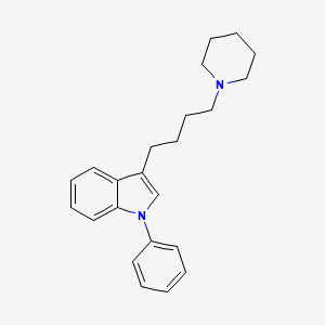 Indole, 1-phenyl-3-(4-piperidinobutyl)-