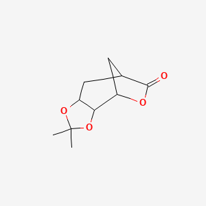 4,7-Methano-1,3-dioxolo(4,5-c)oxepin-6(4H)-one, tetrahydro-2,2-dimethyl-