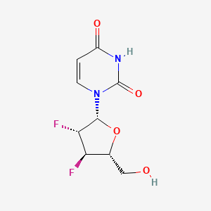 1-(2,3-Dideoxy-2,3-difluoro-beta-D-arabinofuranosyl)uracil