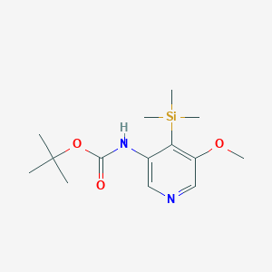 molecular formula C14H24N2O3Si B1519655 tert-Butyl 5-methoxy-4-(trimethylsilyl)pyridin-3-ylcarbamate CAS No. 1045858-18-1