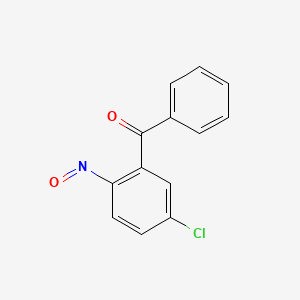 molecular formula C13H8ClNO2 B15196559 (5-Chloro-2-nitrosophenyl)(phenyl)methanone CAS No. 37496-77-8