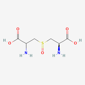 molecular formula C6H12N2O5S B15196564 L,L-Lanthionine sulfoxide 