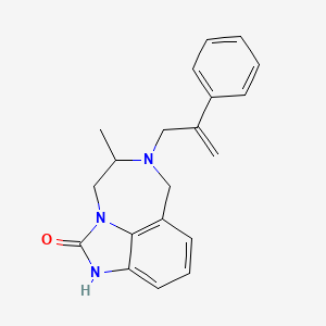 6-(2-Phenylpropen-3-yl)-4,5,6,7-tetrahydro-5-methylimidazo-(4,5,1-jk)(1,4)-benzodiazepin-2(1H)-one