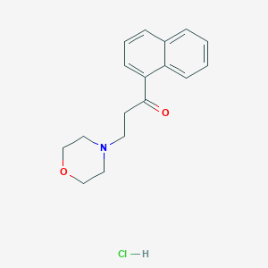 molecular formula C17H20ClNO2 B1519658 3-(吗啉-4-基)-1-(萘-1-基)丙酮盐酸盐 CAS No. 93407-10-4