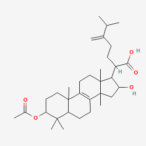 2-(3-acetyloxy-16-hydroxy-4,4,10,13,14-pentamethyl-2,3,5,6,7,11,12,15,16,17-decahydro-1H-cyclopenta[a]phenanthren-17-yl)-6-methyl-5-methylideneheptanoic acid